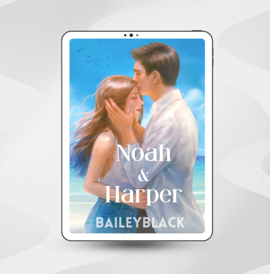 eBook cover of In Too Deep by Bailey Black, a fake dating romantic comedy featuring Noah and Harper with slow-burn second-chance romance tension.