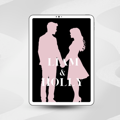 eBook cover of Liam & Holly: Lucky in Love by Bailey Black, a sweet small-town contemporary romance with swoony slow-burn chemistry.