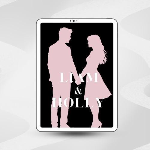 eBook cover of Liam & Holly: Lucky in Love by Bailey Black, a sweet small-town contemporary romance with swoony slow-burn chemistry.