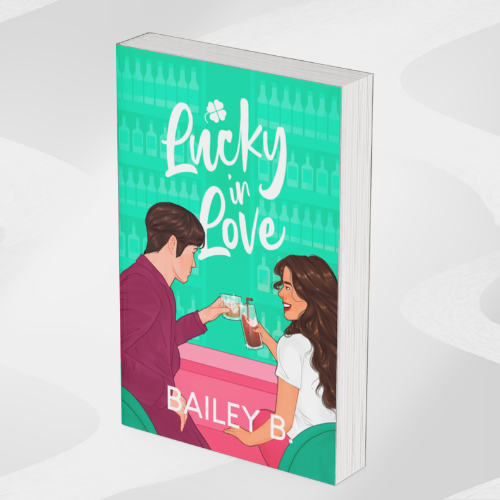 Lucky in Love by Bailey Black, a sweet small-town contemporary romance with swoony slow-burn chemistry